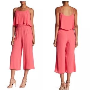 Coral Culotte One Piece Ruffle Jumper Medium NEW